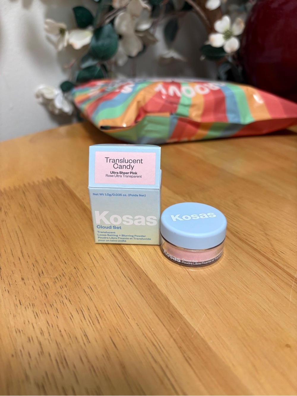 Kosas Cloud Set, TRANSLUCENT CANDY, loose setting powder, deluxe sample/trial sz